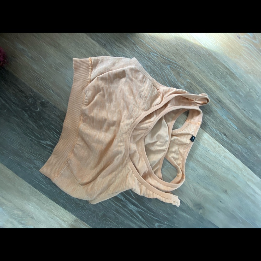 My protein - orange two layered sports bra